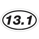 Gone For a Run 13.1 Half Marathon Car Magnet - White