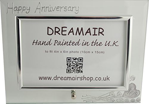 10th Wedding Anniversary Frame (Land) (Flat)