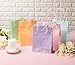 Juvale Pastel Gift Bags with Handles - 25-Pack, 5 Pastel Colors, 6.3 x 3.2 x 8.7 In - Party Favor & Goodie Bags for Baby Shower & Birthday