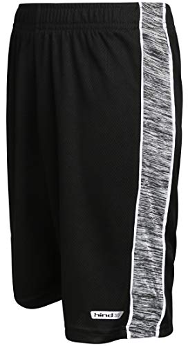 Hind Boys 4-Piece Shirt and Shorts Athletic Outfit Set, Red/Heather Grey, Size 10'