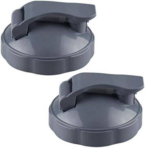 SRuge Nutribullet Flip Top Lids| 2 Pack | Shaker Bottle | Grab and Go Lids