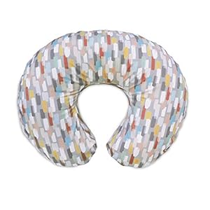 Boppy Nursing Pillow Cover—Original Neutral Gray Brushstrokes Cotton Blend Fabric Fits Bare Naked, Original and Luxe…