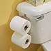 InterDesign Classico Bathroom Over Tank 2 Roll Toilet Paper Holder – Double Roll Tissue Paper Storage - Satin