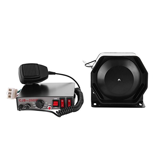Mophorn 0w Siren Bundle 8 Tones Emergency Warning Siren With Pa Speaker Mic System Vehicle Siren