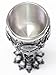 Elegant Silver Skulls & Bones Wine Goblet Stainless Medieval Collectible Home Decor Gift Water Cup Halloween Horror Film Theme Party Ornament (G16598) Perfect Gift Idea For Halloween
