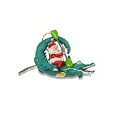 Santa Riding Gator Christmas Ornament