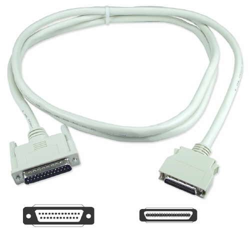 QVS 2M Premium Parallel IEEE1284 MiniCen36 Bi-directional Printer Cable