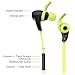 1byone Bluetooth 4.1 Wireless In-Ear Headphones, Sports Earphones with HD Stereo Sound & Modern, Sweat-Proof and Ergonomic Design, Black & Green