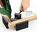 Right Angle Clamp, Housolution Single Handle 90° Aluminum Alloy Corner Clamp, Right Angle Clip Clamp Tool Woodworking Photo Frame Vise Holder with Adjustable Swing Jaw - Black