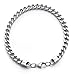 Roy Hahn Collection Franco Square Curb Chain Bracelet Stainless Steel 6mm 9