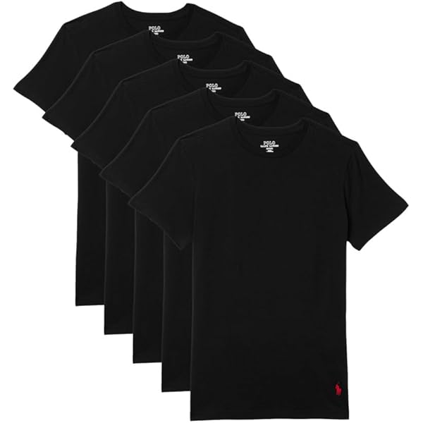 Amazon.com: POLO RALPH LAUREN 5-Pack Slim Fit V-Necks White/Cruise