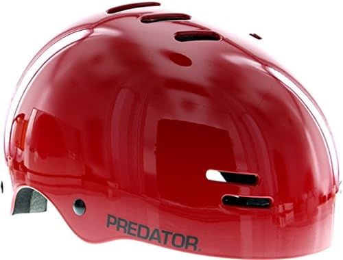 Predator Helmets Sk8 Gloss Red Skate Helmet - Small / Medium