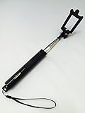 Selfie Stick with Built-in Wireless Remote Shutter Extendable Monopod with U Shape Universal Phone Mount for iphone and Android smart phones.