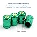 CKAuto 4 Pcs Aluminum Tire Valve Stem Caps with N2 Nitrogen Logo, Universal Stem Covers for Cars, SUVs, Bike and Bicycle, Trucks, Motorcycles | TPMS Safe | Corrosion Resistant | Dust Proof, Green