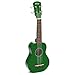 Hola! Music HM-21GN Soprano Ukulele Bundle with Canvas Tote Bag, Strap and Picks, Color Series, Green