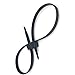 MAYMII Heavy Duty Police Nylon Black Double Zip Ties Handcuffs Cable Ties UV Disposable 20 Pack