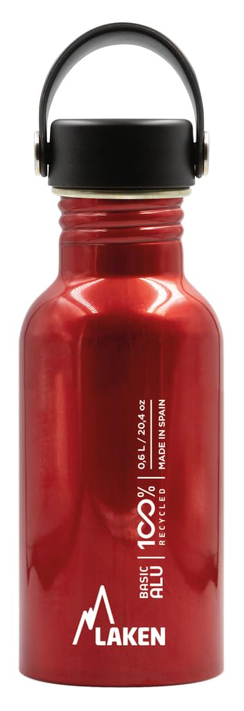 Bot. alu. Basic Alu 0,60 L. Tapón Oasis - Rojo