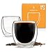 Espresso Cups Shot Glass Coffee Set of 2 - Double Wall Thermo Insulated primary