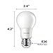 Philips 459024 LED Non-Dimmable A19 Frosted Light Bulb: 800-Lumen, 2700-Kelvin, 8.5-Watt (60-Watt Equivalent), E26 Base, Soft White, 8-Pack