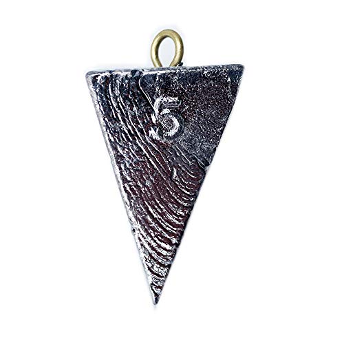 Pyramid Sinker Weight - Saltwater Freshwater Fishing Gear and Tackle (2oz - 8 Pack)