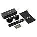 Polarized Sports Sunglasses Driving Glasses Shades for Men Square Box Sun glasses Guy's Classic Design All-Fit Mirror Sunglasses With Brand Box (Matte Black-Gray)