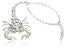 JOTW Silvertone Scorpion Adjustable Finger Ring and Slave Hand Chain Bracelet One Size Fits All (F-265) primary