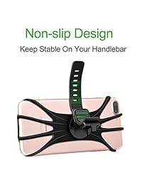 Montura de teléfono para bicicleta KONCOOL, rotación de 360°, soporte para manillar de bicicleta, soporte de silicona para teléfono móvil para iPhone XS Max XR 8 Plus 7 6S Samsung Galaxy S10+, S10, S10e S9 S8, Motorola, Nexus, LG