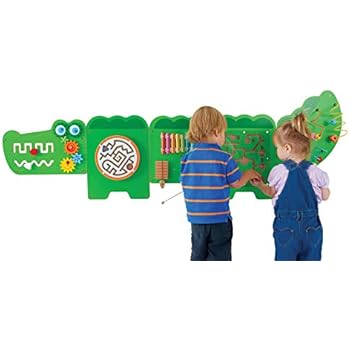 Learning Advantage Crocodile Activity Wall Panels Toddler Activity Center Wall Mounted Toy For Kids Aged 18m Kids Decor For Play Areas