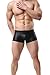 TESOON Mens Imitation Leather Underwear Sexs Boxer Briefs S-2XL