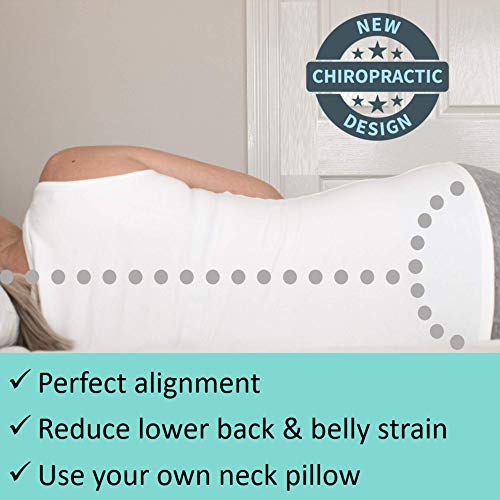 2 in1 Pregnancy Pillows, Chiro Designed Maternity Pillow with 100