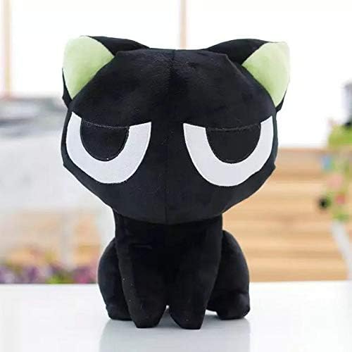 TREGIA 1Pc Cute Black Cat Doll Plush Stuffed Luo Cat Action Figure Doll Gift Toys for and Girl Toys for Children Hug Toy Must-Have Friendship Gifts Boys Favourite Characters Superhero Party Favors