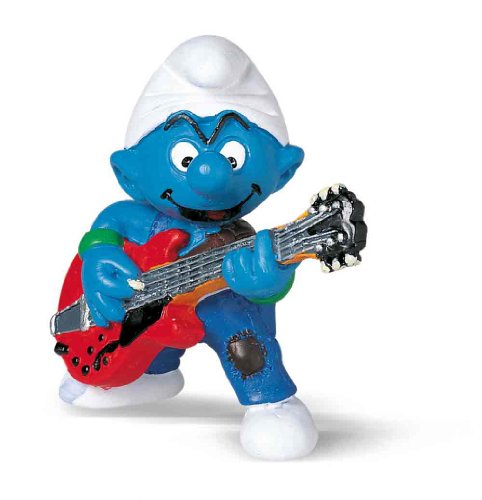 Schleich Smurf Lead Guitar Player Figure