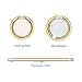 NOPNOG Finger Ring Stand Cell Phone Holder Grip Mirror Design 360° Adjustable for iPhone X/8/7/6s/6plus Samsung Galaxy S7/ S8 Moto Lg Google Pixel XL/Nexus 6/ 6p HTC Smartphone (Gold)