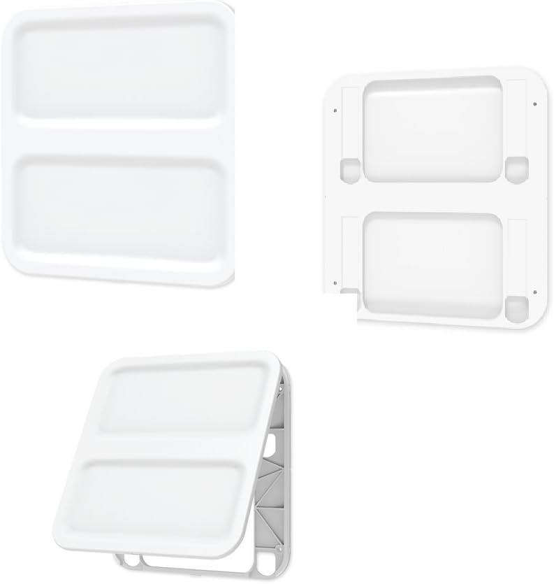 Perch Neat Spaces Wall Mount White Metal with Command Magnetic Strips by Urbio Wally Wall Mount