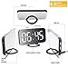 Wellonice Digital alarm clock - Stylish led Clock with 2 USB Ports - 6.5 inch display Stylish led with Automatic Brightness Control