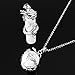 BEADNOVA 2pcs Dragon Wrapped Round Ball Cylinder Synthetic Howlite Gemstone Necklace Healing Couple Pendant Necklaces Set
