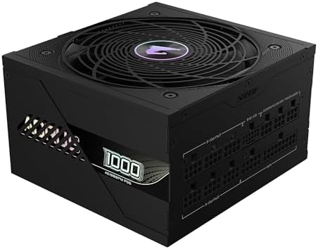 GIGABYTE GP-AE1000PM PG5 - PCIe5.1 Ready - ATX3.1-1000W 80 Plus Platinum Certified - Fuente de alimentación Totalmente Modular