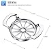 Food Slicer Upgraded Version 12-Blade Extra Large Apple Corer, Stainless Steel Ultra-Sharp Apple Peeler Silver(Update)