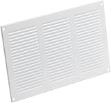 EUROPLAST White 300x200mm/12x8in Metal Air Vent Grille Cover with Insect Mesh view 7