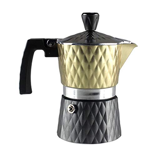 Zjcpow Espressokocher Moka Pot Stovetop Espressomaschine Home Use Mokka Kaffeekanne Klassische Aluminium…