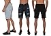 Wiz Mens Jean Shorts Skinny Fit Ripped Denim Rolled Cuff