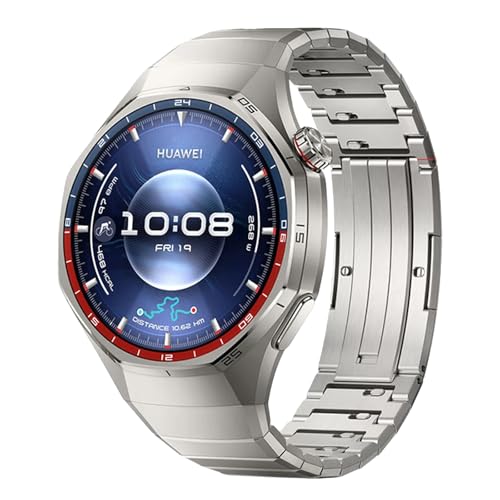 Hatolove Titanium Strap for Huawei Watch GT6 Pro 46 mm, with DLC Coating and Folding Clasp – Lightweight, Anti-scratch, Modular Design for Huawei GT6 Pro 46 mm