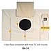 KHOMO GEAR Outdoor TV Cover - SAHARA Series - Universal Weatherproof Protector For 36 - 38 Inch TV - Fits Most Mounts & Brackets