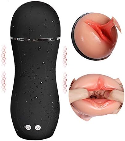 10 Vibrating Modes and Girls Voice, Male Release Pressure Viberate Cup Dicks-Massage Toy Pussy Deluxe Toys Super Soft Sleeve Tight and Convex Tunnel Delay Men Ejaculation