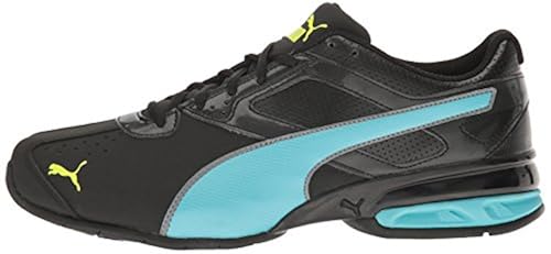 PUMA Women's TAZON WN'S FM Cross-Trainer Shoe Black-Blue Atoll