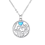 Mom Necklace for Mom Color Change Fluorescent Noctilucent Charm Pendant