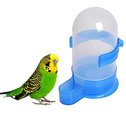 Freedi Pet Bird Drinker Feeder Waterer Clip Pet Accessories Plastic Automatic Feeding Device for Pet Bird Pigeon Parrots Cage size 500ml