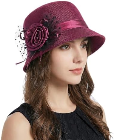 Women\'s Wool Felt Ribbon French Fashion Vintage Millinery Beret Hats Purple 1 Women Wool Bow Loretta Beret Nipple Beanie Basque French  main image 2