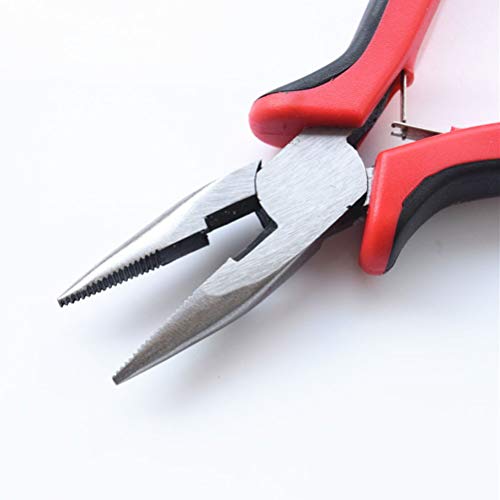 2Pcs Long Nose Pliers with Wire Side Cutter 5Inch Needle Nose Pliers