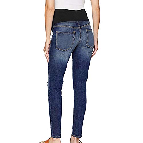 Hattfart-Pregnant-Women-Ripped-Jeans-Maternity-Trousers-Pants-Denim-Slim-Legging-Belly-Cover
